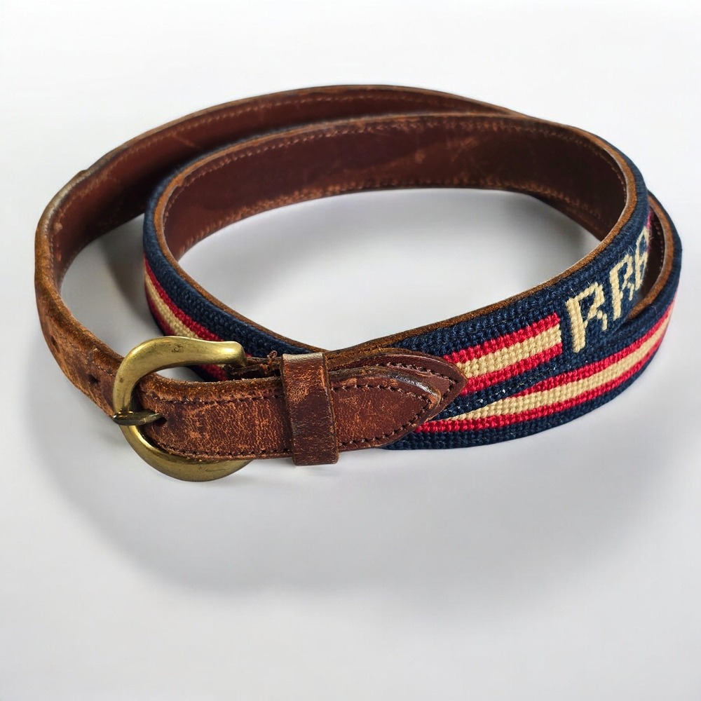 Ralph Lauren Double RL Multicolor Leather Belt